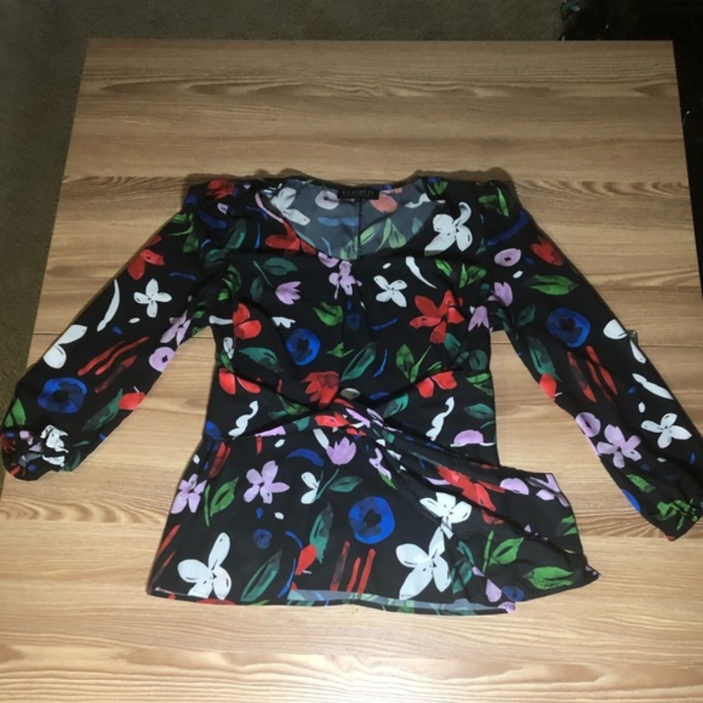Beautiful Eloquii Floral Blouse in Size 14